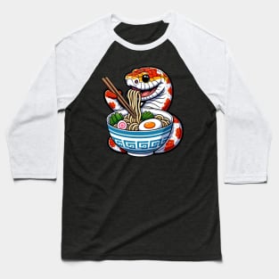 Corn Snake Ramen Kawaii, Cute Snake Reptile Lover Baseball T-Shirt